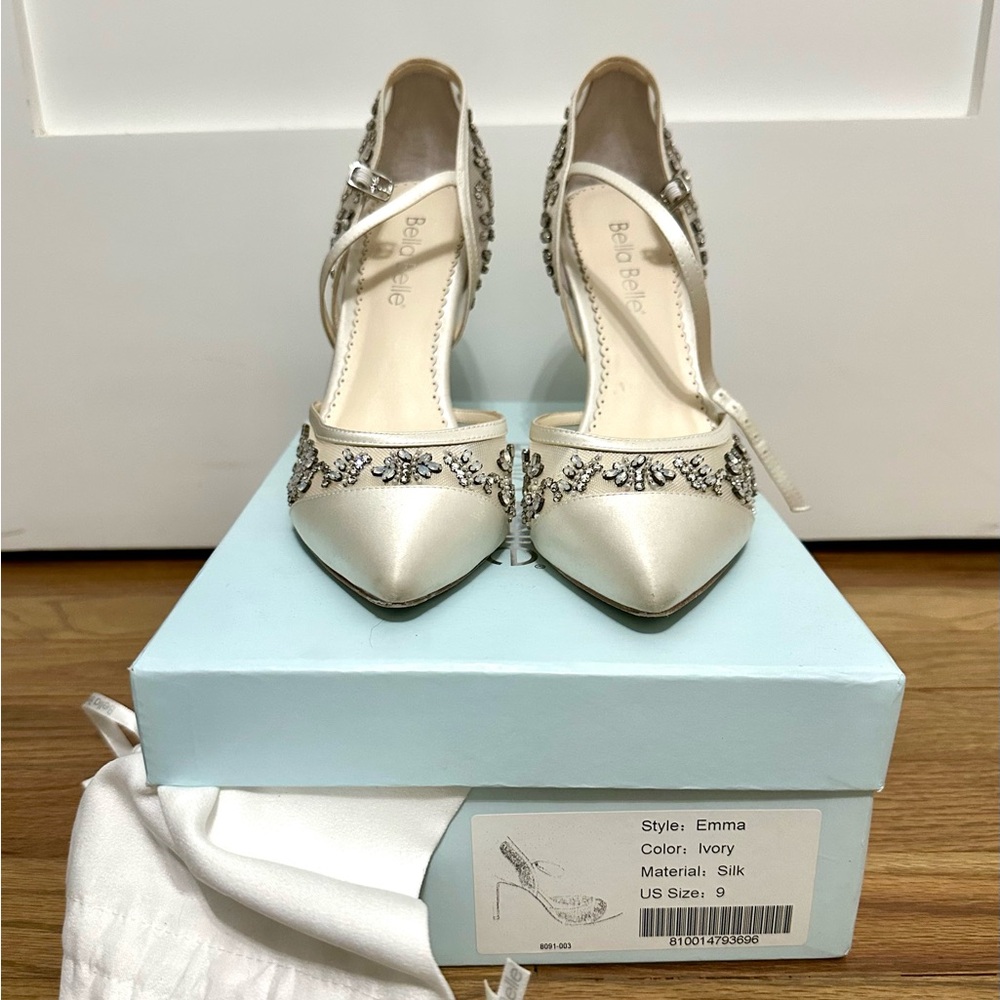 Bella Belle - Emma D’Orsay Wedding Shoes - size 9